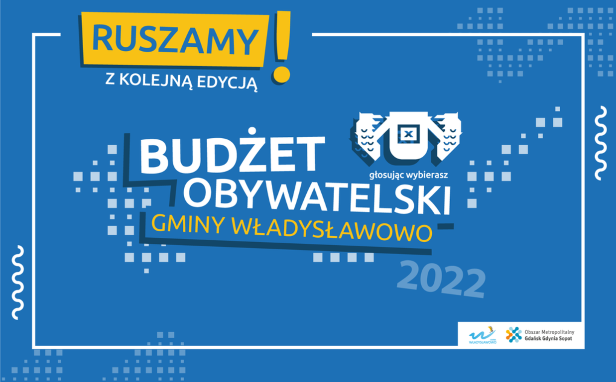 Ruszamy z kolejną edycja Budżetu Obywatelskiego Gminy Władysławowo - baner