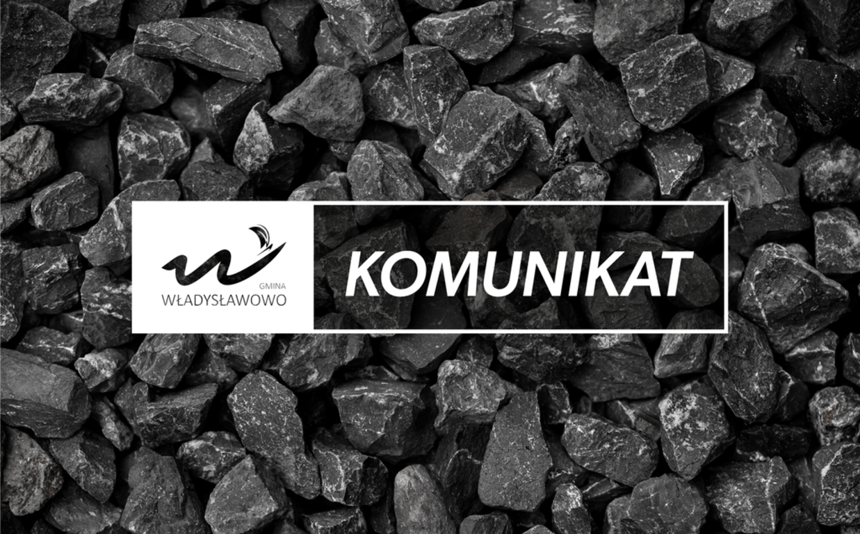 Sprzedaż węgla - komunikat - baner www