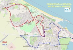 Autobus miejski - mapka