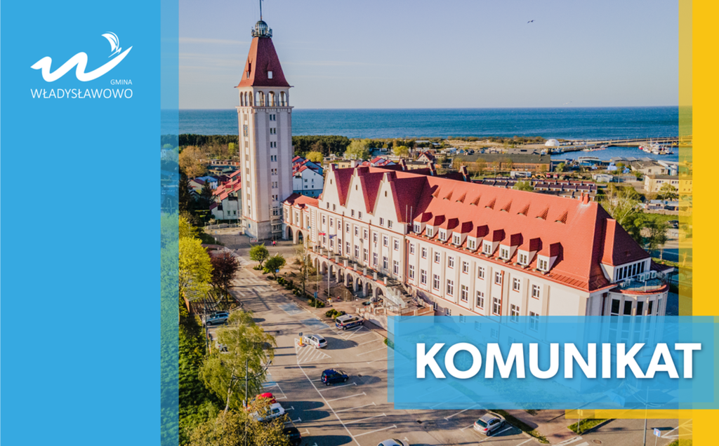 Komunikat Urzędu Miejskiego we Władysławowie - baner