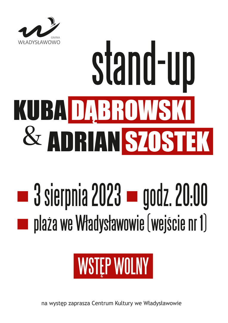 Stand-up Kuba Dąbrowski i Adrian Szostek - Władysławowo 2023