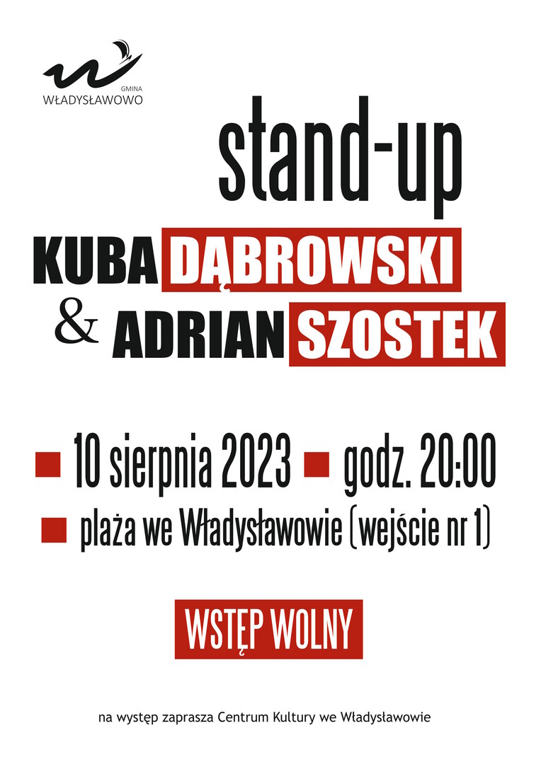 Stand-up Kuba Dąbrowski & Adrian Szostek - Władysławowo 2023
