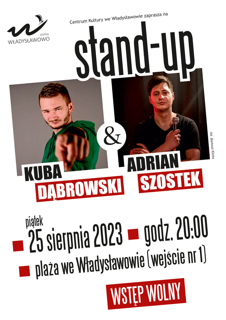 Stand-up Kuba Dąbrowski i Adrian Szostek Władysławowo
