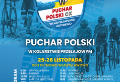 Zaproszenie na Puchar Polski w kolarstwie przełajowym - plakat