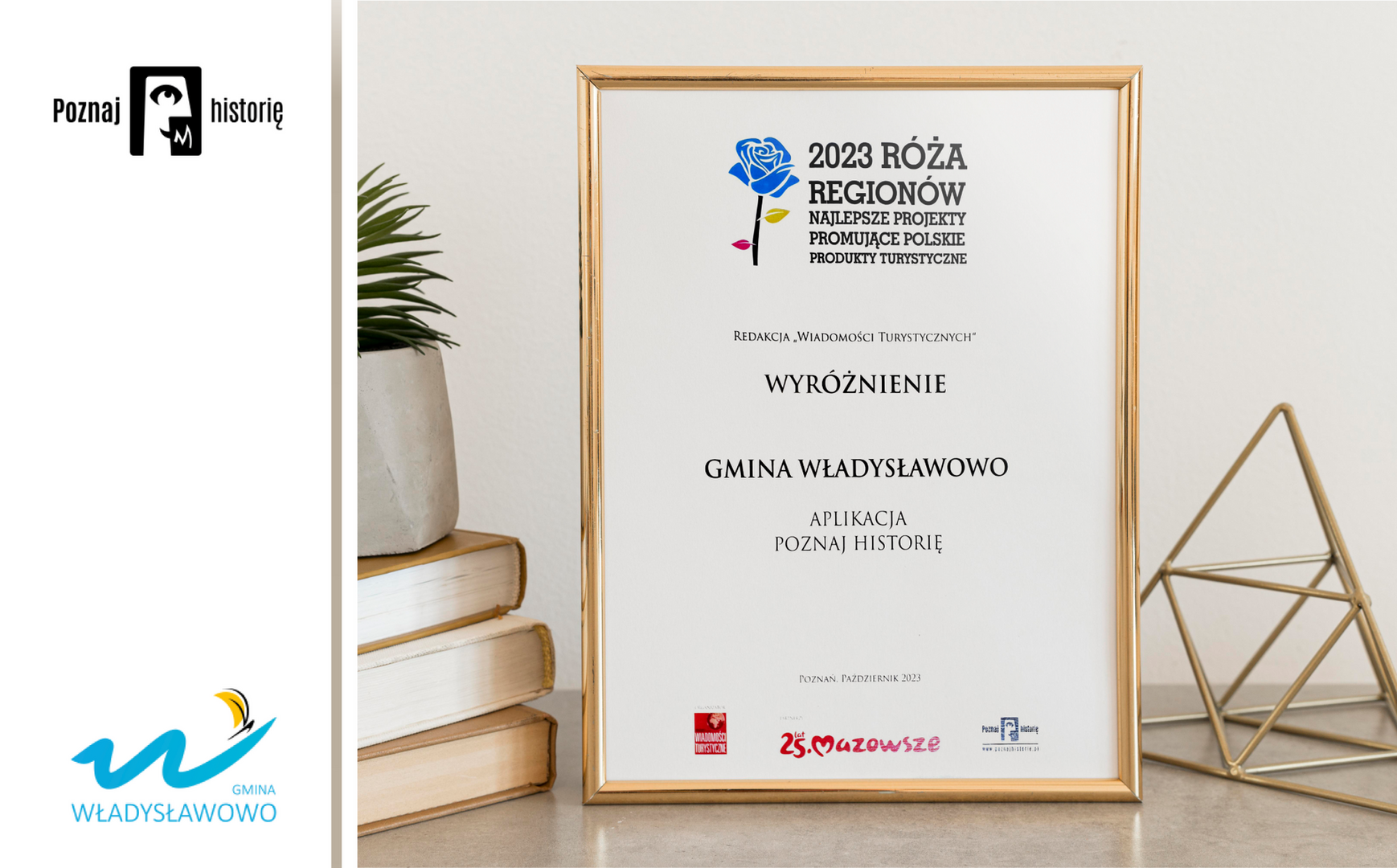 Gmina laureatem Konkursu Róża Regionów - baner
