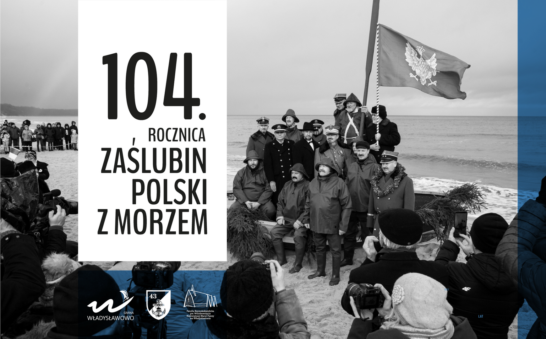 104. rocznica Zaślubin Polski z Morzem we Władysławowie - baner