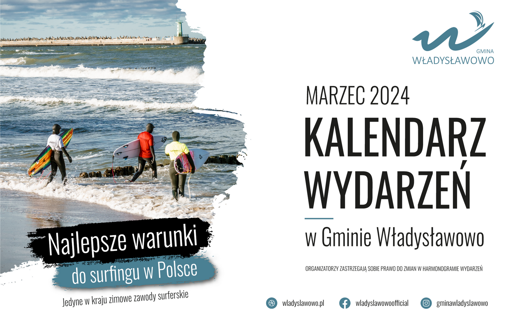 Marzec w Gminie Władysławowo - baner
