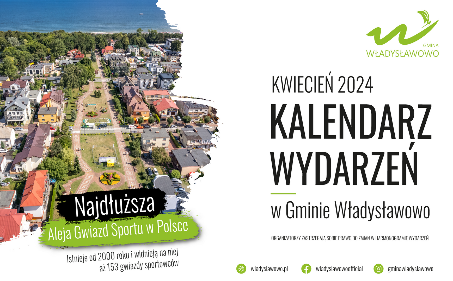 Kwiecień w Gminie Władysławowo - baner