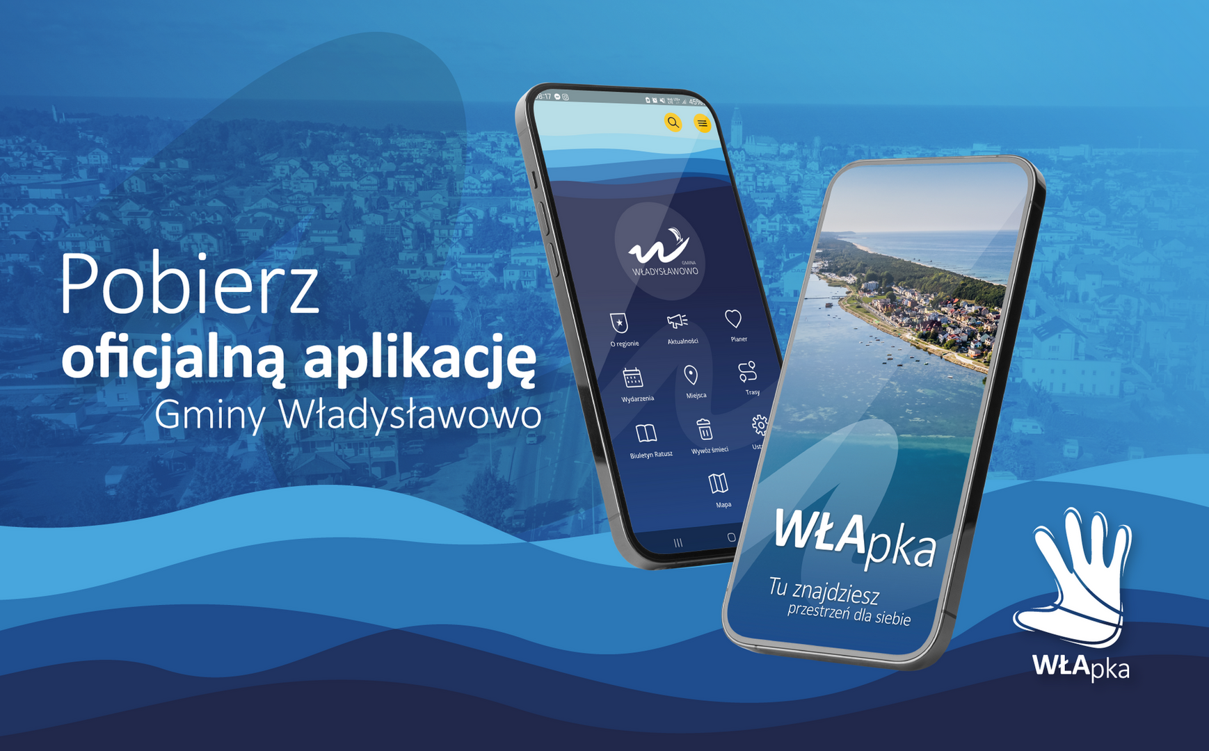 Pobierz oficjalną aplikację gminy Władysławowo WŁApka - baner