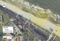 Mapa z zaznaczoną lokalizacją Przedmiotu dzierżawy - obszar nr 2