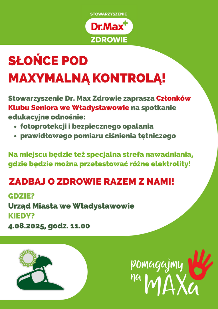Plakat warsztatów - dom seniora
