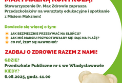 Plakat warsztatów - przedszkole