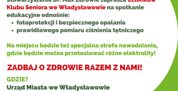 Plakat warsztatów - dom seniora