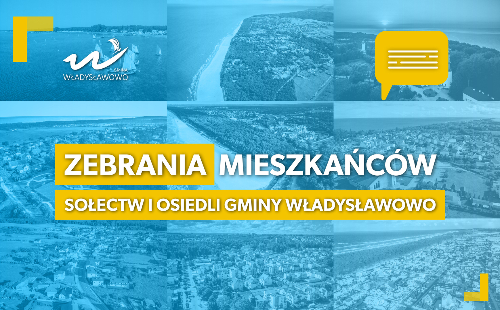 Zebrania mieszkańców Sołectw i Osiedli Gminy Władysławowo - baner