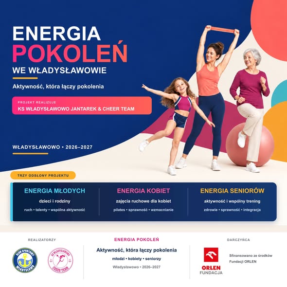 Energia Pokoleń we Władysławowie. Nowy projekt sportowy dla dzieci, kobiet i seniorów