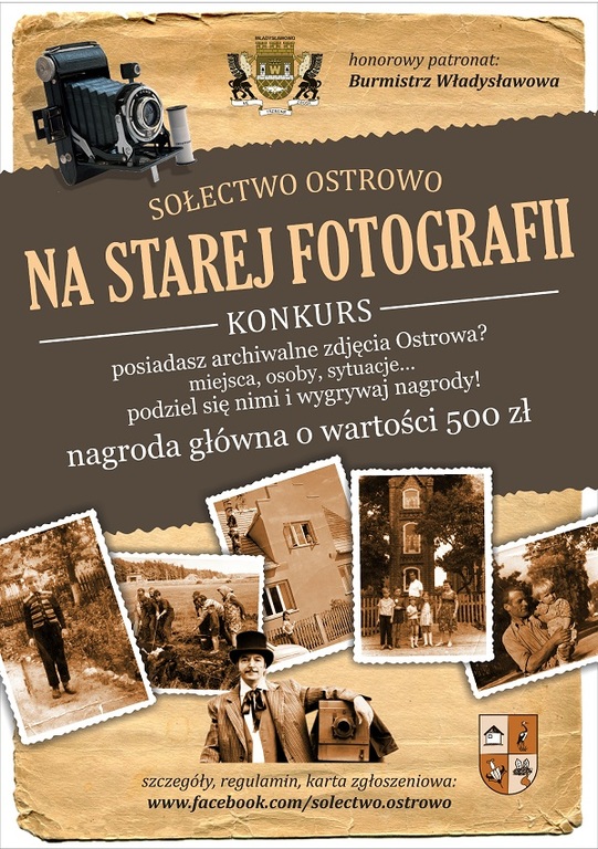Plakat konkursu fotograficznego Ostrowa