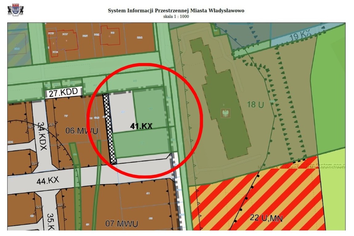 System Informacji Przestrzennej - centrum Władysławowa