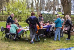 Aktywna Majówka we Władysławowie - malowanie