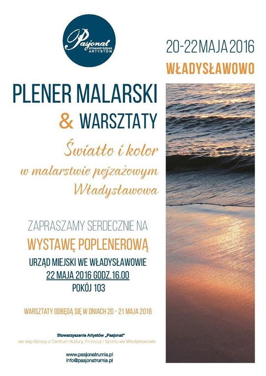 Plener malarski i warsztaty - plakat