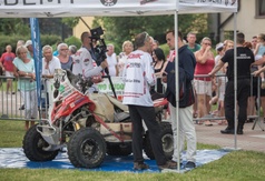 Rafał Sonik i Burmistrz Władysławowa Roman Kużel podczas XVII edycji Alei Gwiazd Sportu