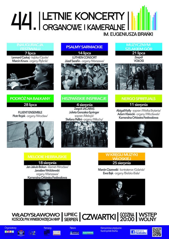 44. edycja Letnich Koncertów Organowych i Kameralnych we Władysławowie