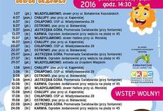 Harmonogram Wakacyjnych Programów Animacyjnych