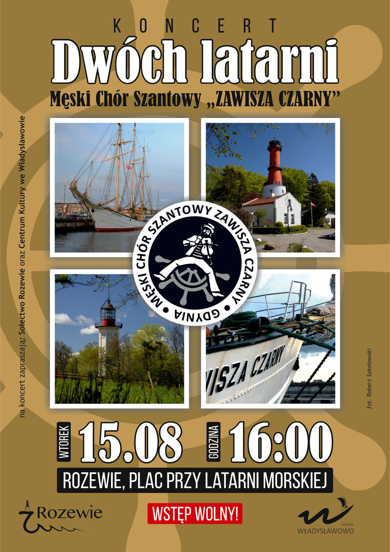 Koncert Dwóch Latarni - Męski Chór Szantowy Zawisza Czarny - Rozewie 2023