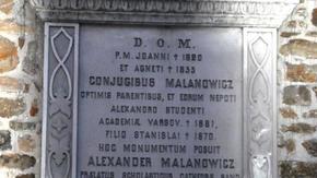 Tablicą nagrobną ks. Aleksandra Malanowicza