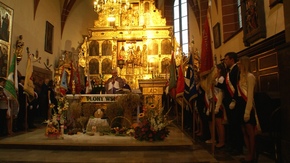 mszę celebrował ks. ppłk SG Ryszard Preuss Kapelan Nadwiślańskiego Oddziału Straży Granicznej