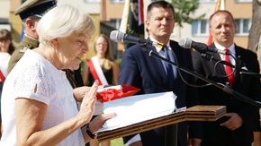 Maria Rubas ze Stowarzyszenia Weteranów Polskich Formacji Granicznych