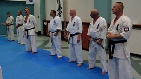 od lewej shihan Jon Campbell, Sergey Lukyanchikov, Klaus Rex, Roman Szyrajew, Roman Kucfir, Gabriel