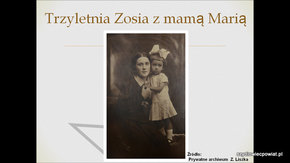 Trzyletnia Zosia z mamą Marią.