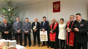 Spotkanie opłatkowe w Komendzie Powiatowej Państwowej Straży Pożarnej w Szydłowcu