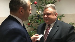Spotkanie opłatkowe w Komendzie Powiatowej PSP w Szydłowcu