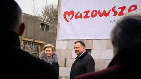 Marszałek Województwa Mazowieckiego Adam Struzik, dyrektor muzeum dr Aneta Oborny