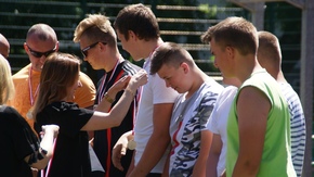 dekorowanie medalistów