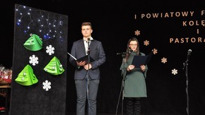 Imprezę prowadzili uczniowie z ZS im. KOP.