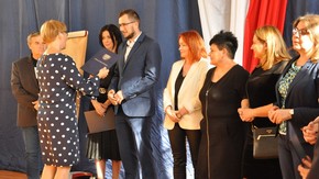 uczestnicy powiatowych obchodów Dnia Edukacji Narodowej