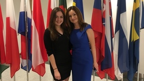 Finalistka konkursu o Unii Europejskiej, uczennica Sienkiewicza Kornelia Piasecka, w Brukseli.