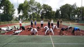 Nominowani do #gaszynchallenge pracownicy Starostwa Powiatowego w Szydłowcu wraz z Radnymi Rady Powi