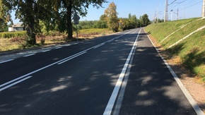 droga powiatowa Jastrząb - Gąsawy Rządowe na odcinku Jastrząb-Gąsawy Plebańskie, fot. M.Kisiel