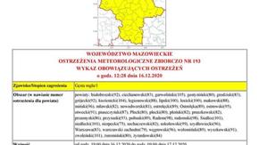 Ostrzeżenie meteorologiczne: powiat szydłowiecki - gęsta mgła, stopień 1