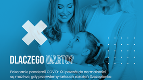 Plakat: #SZCZEPIYSIĘ - bo tęskny ZA NASZYMI BLISKIMI