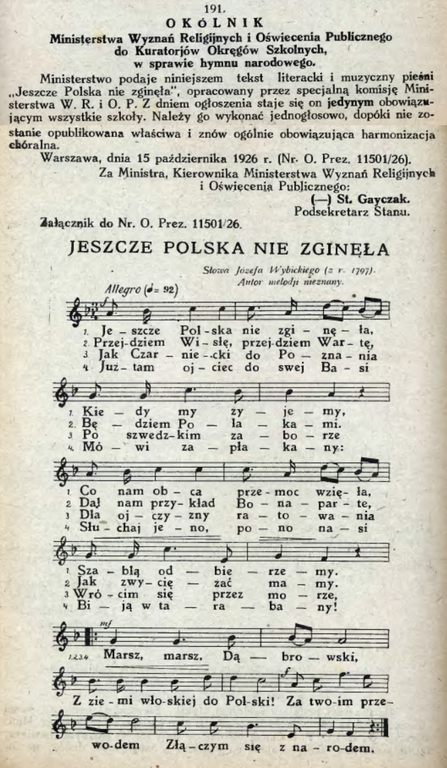 okolnikministerstwawyznanreligijnychioswieceniapublicznegonr191z15pazdziernika1926rnroprez1150126dokuratorjowokregowszkolnychwsprawiehymnunarodowego.png