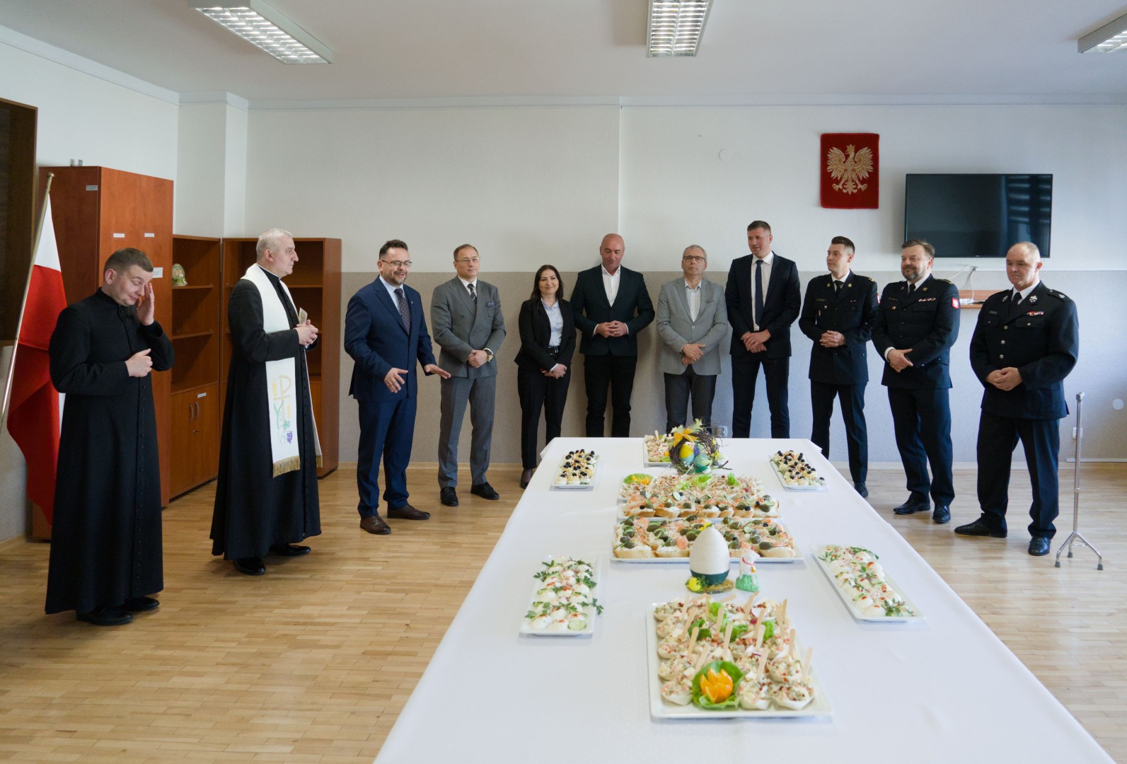 Spotkanie Wielkanocne w Komendzie Powiatowej Państwowej Straży Pożarnej w Szydłowcu