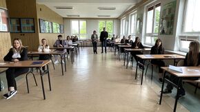 Maturzyści ZS im. KOP w Szydłowcu