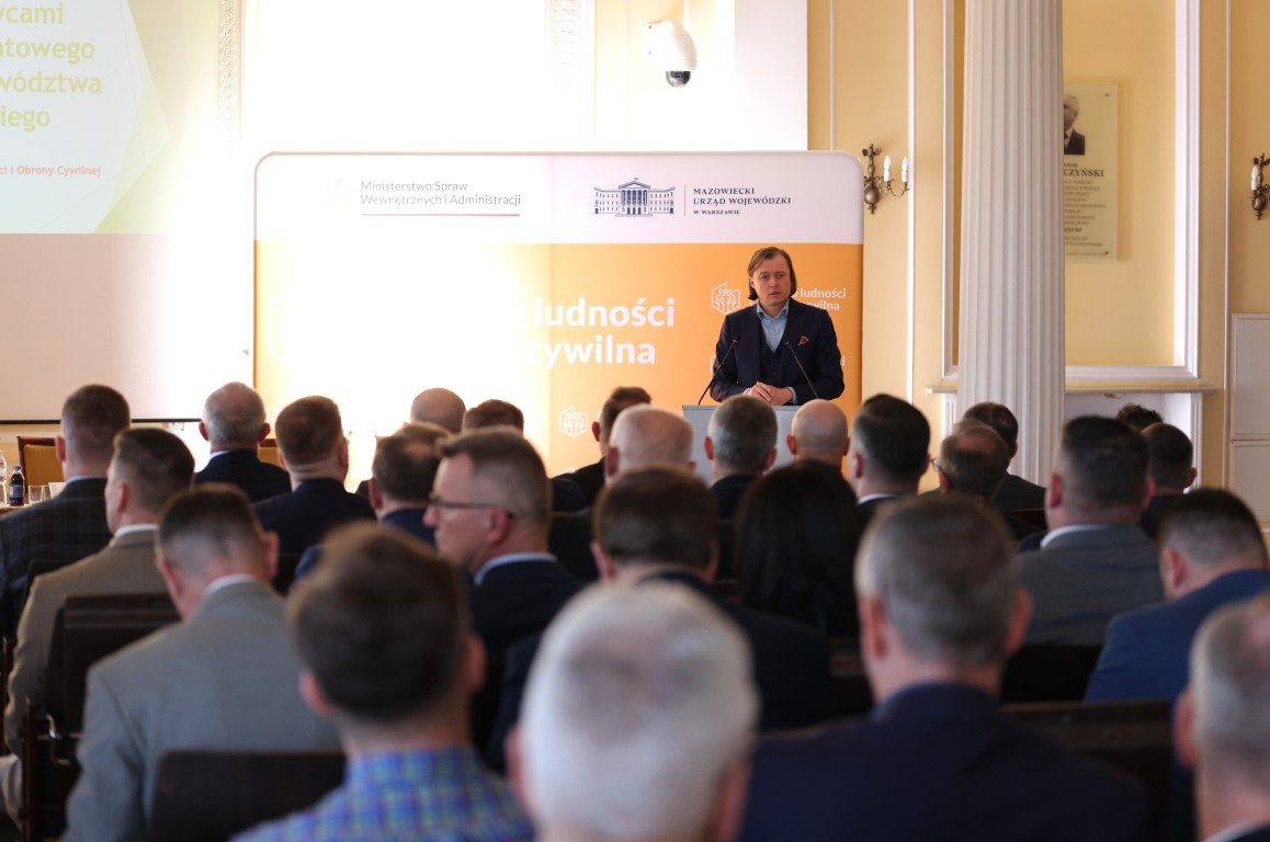 Program Ochrony Ludności i Obrony Cywilnej – spotkanie wojewody z mazowieckimi samorządami