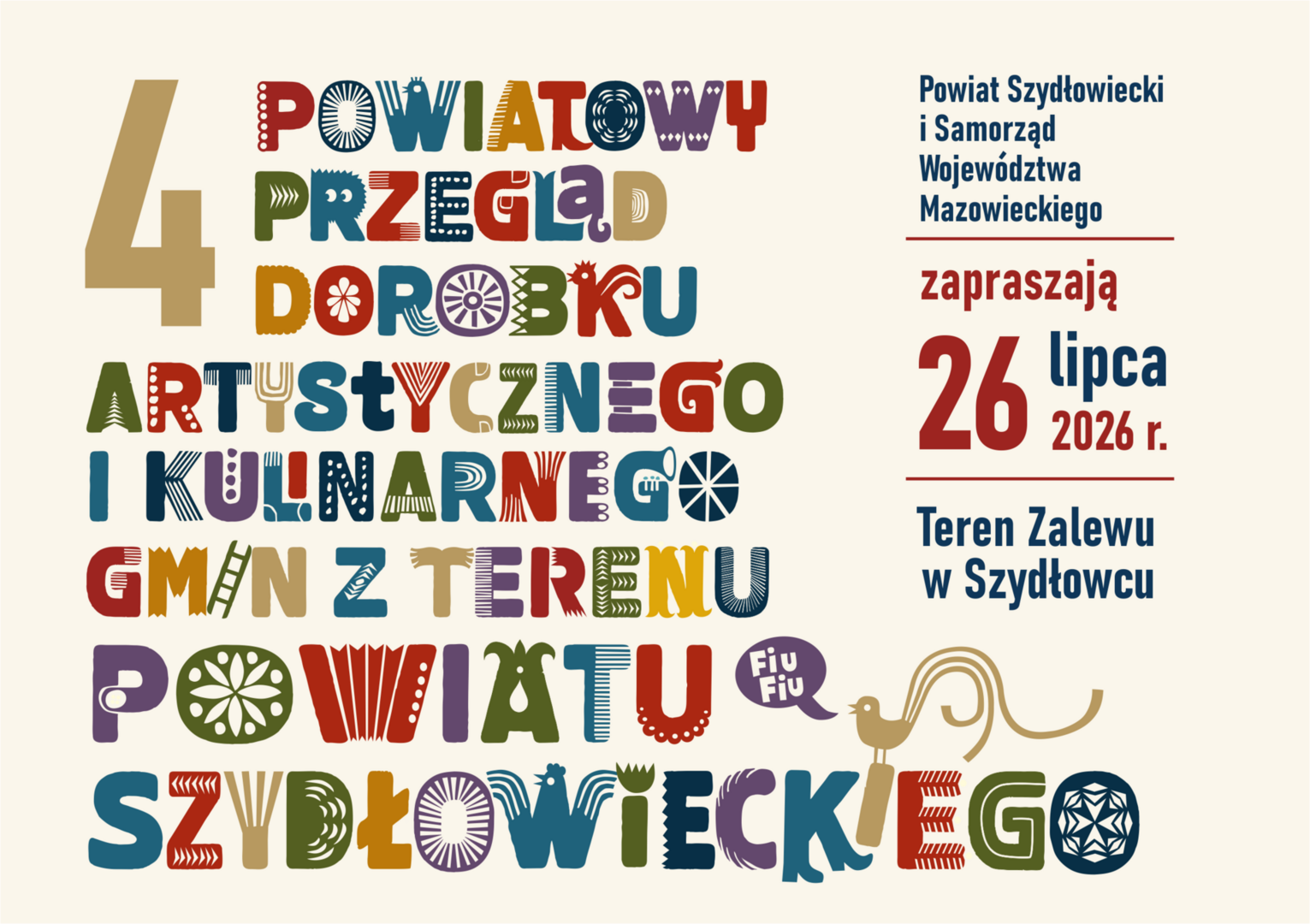 IV Powiatowy Przegląd Dorobku Artystycznego i Kulinarnego już 26 lipca w Szydłowcu