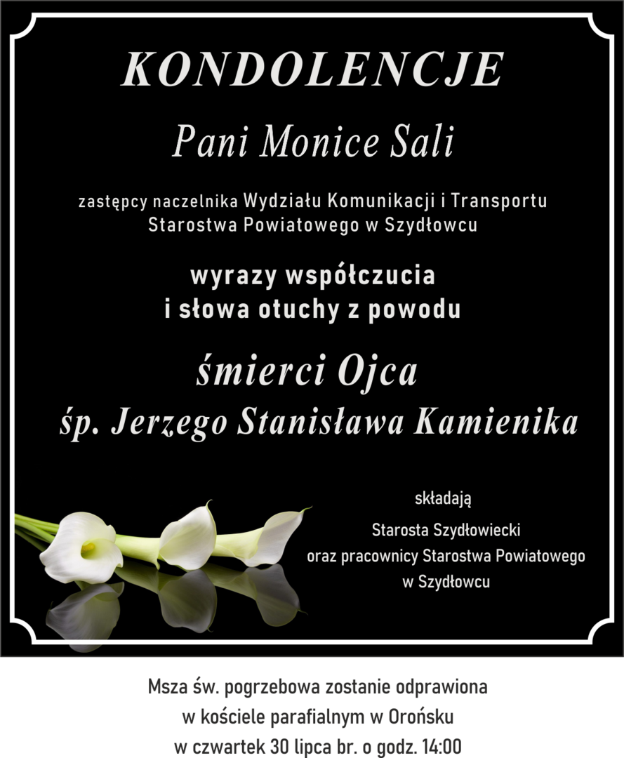 KONDOLENCJE...