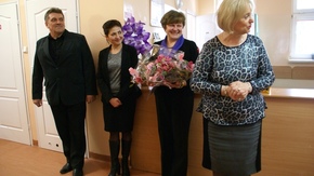 Cezary Sierawski, Radny, Anita Gołosz Przewodnicząca Rady Powiatu, Jadwiga Matracka Kierownik ZPO, J